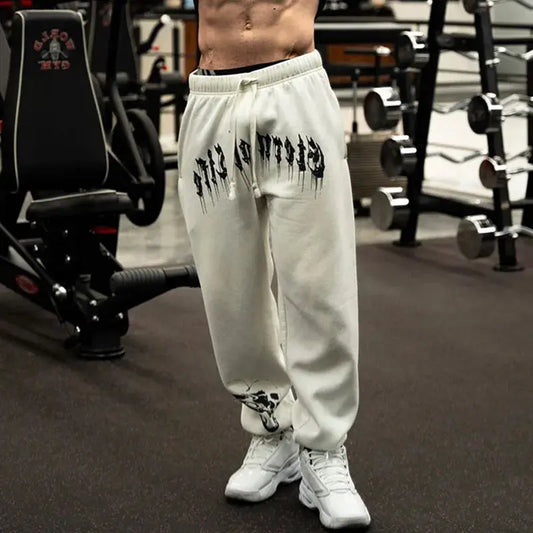 2024 New Spring Men's Sweatpants Europe and The United States Long Sports Leisure Fitness Training Pants gym Man pants Culture Code Streetwear