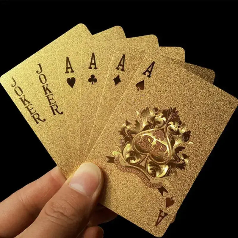 24K Gold Foil Playing Cards – Luxury Deck for Game Nights & Gifts Culture Code Streetwear