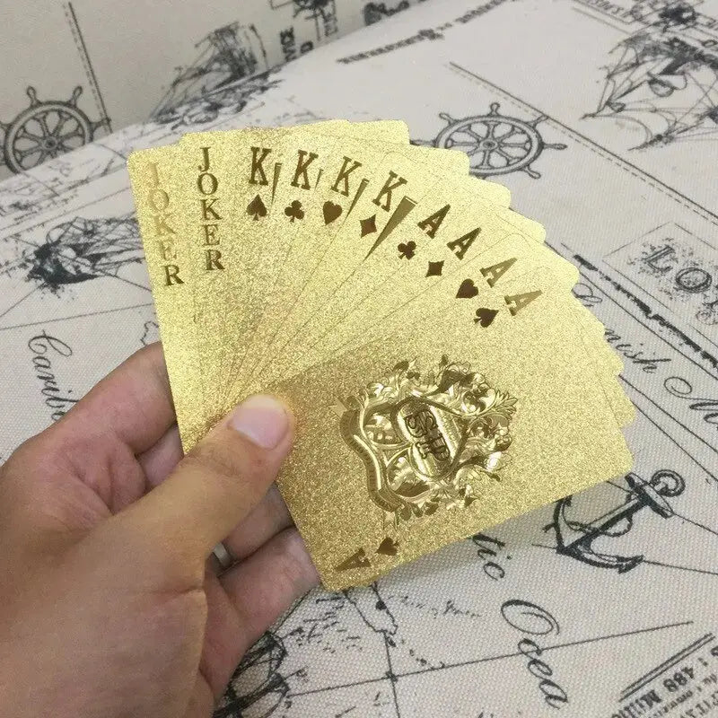 24K Gold Foil Playing Cards – Luxury Deck for Game Nights & Gifts Culture Code Streetwear