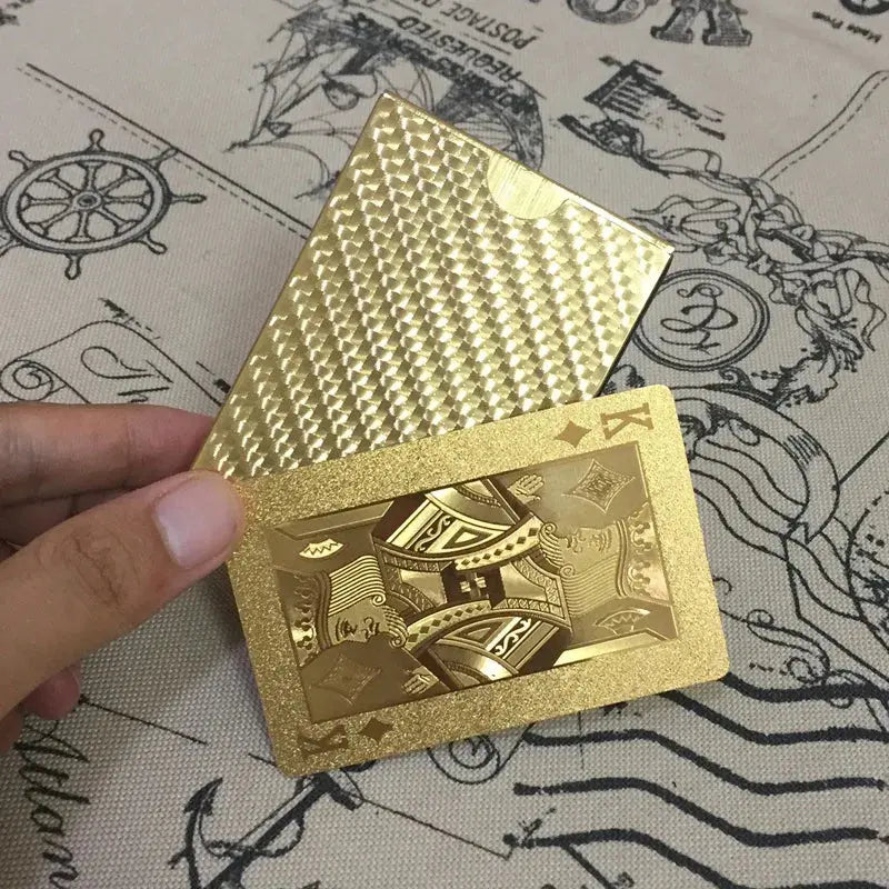 24K Gold Foil Playing Cards – Luxury Deck for Game Nights & Gifts Culture Code Streetwear