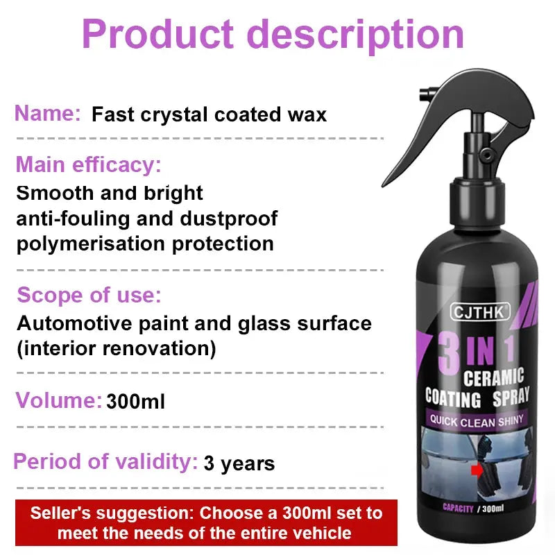 Car Ceramic Nano Coating Liquid - High Gloss & Hydrophobic Culture Code Streetwear