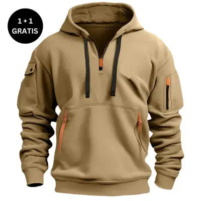 Cotton Dropped Shoulder Hooded Sweatshirt Men's Women's Plus Size Loose Pullover Fashion Sweatshirt Culture Code Streetwear