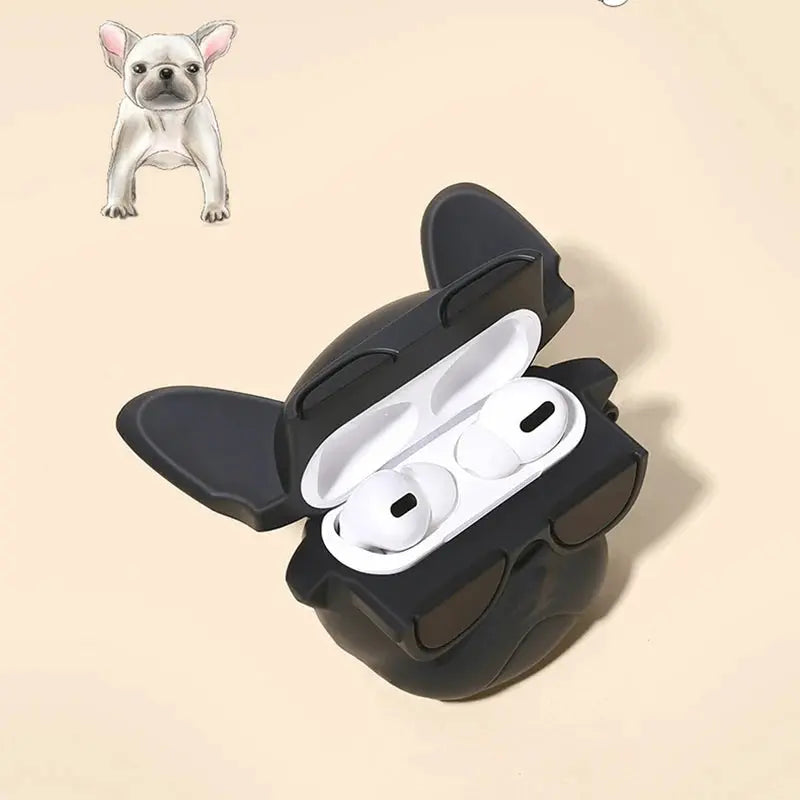 Cute Cartoon Bulldog Earphone Case Culture Code Streetwear