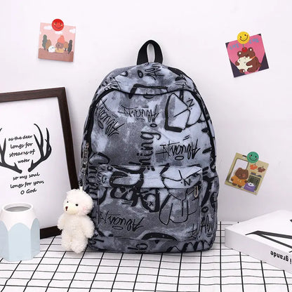 Fashion Personalized Graffiti Backpack Culture Code Streetwear