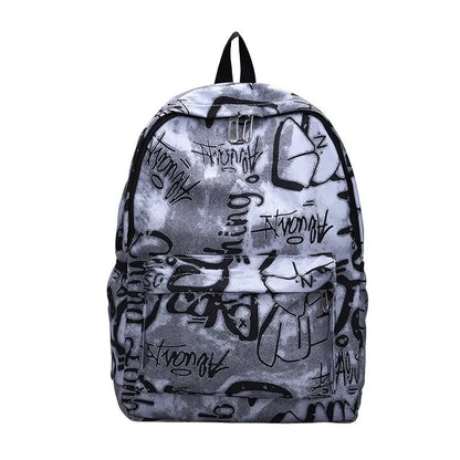 Fashion Personalized Graffiti Backpack Culture Code Streetwear