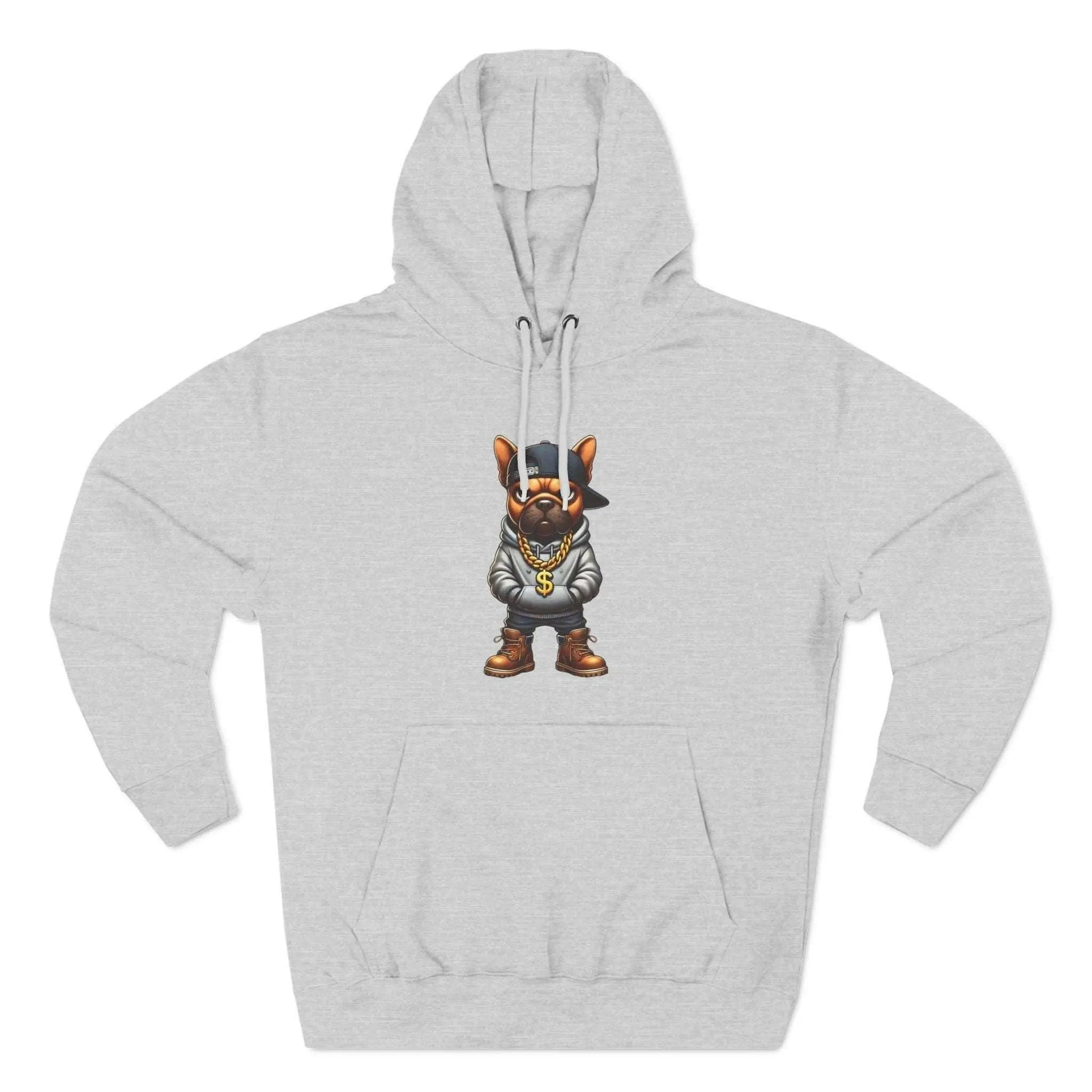 French Bulldog Fleece Hoodie for Men – Fierce Style, Ultimate Comfort - Culture Code Streetwear