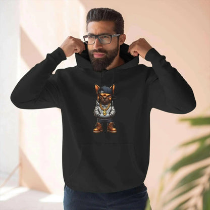 French Bulldog Fleece Hoodie for Men – Fierce Style, Ultimate Comfort - Culture Code Streetwear