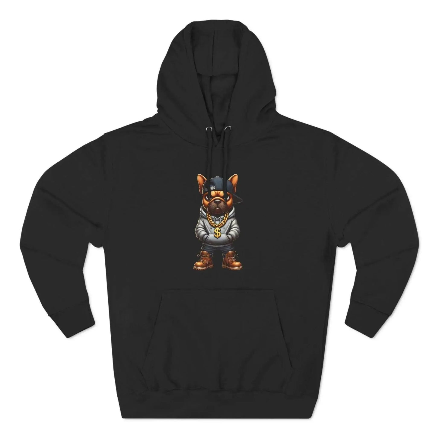 French Bulldog Fleece Hoodie for Men – Fierce Style, Ultimate Comfort - Culture Code Streetwear