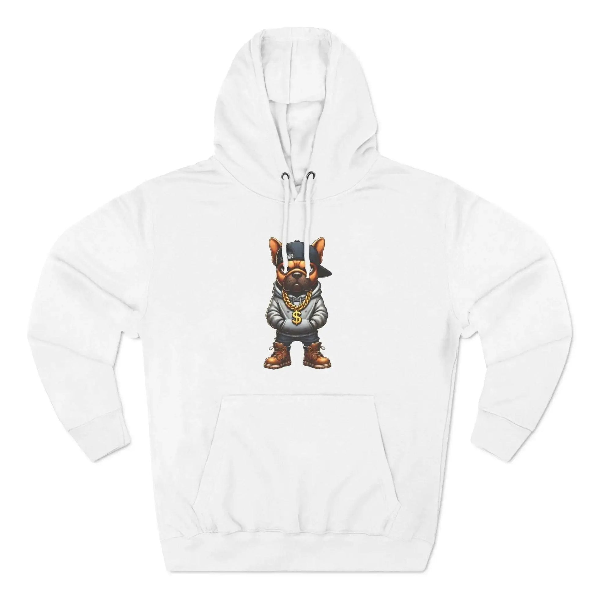 French Bulldog Fleece Hoodie for Men – Fierce Style, Ultimate Comfort - Culture Code Streetwear