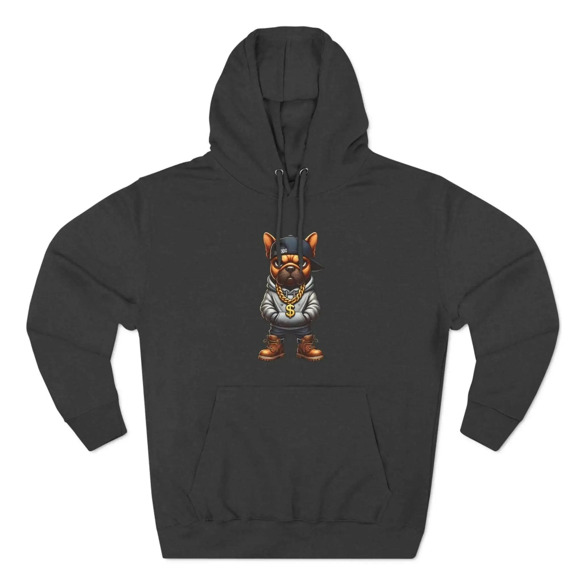 French Bulldog Fleece Hoodie for Men – Fierce Style, Ultimate Comfort - Culture Code Streetwear