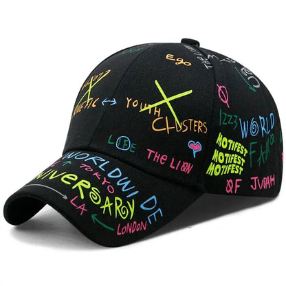 Graffiti Black Snapback Hat Culture Code Streetwear