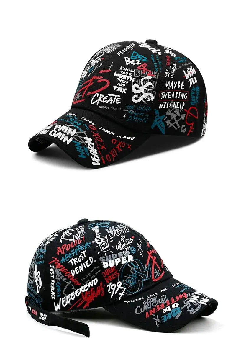 Graffiti Black Snapback Hat Culture Code Streetwear