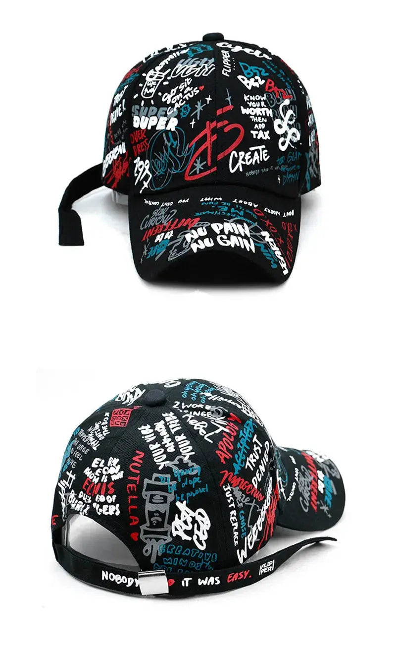 Graffiti Black Snapback Hat Culture Code Streetwear