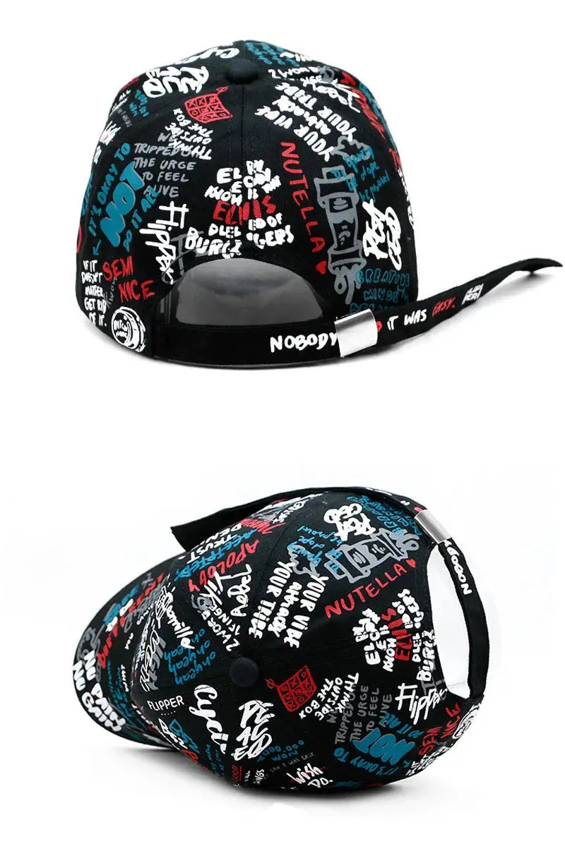 Graffiti Black Snapback Hat Culture Code Streetwear