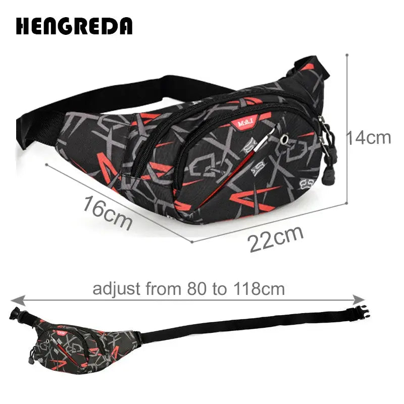 Hengreda 2018 Fanny Pack Waist Bag Culture Code Streetwear