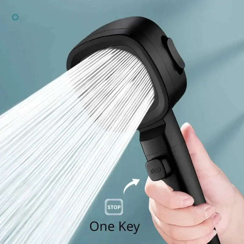 High-Pressure Shower Head – 3-Mode Adjustable Water-Saving Massage Sprayer Culture Code Streetwear