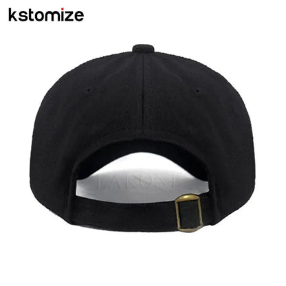 Initial Letter A-Z Black Baseball Cap For Men Womne High Quality Soft Cotton Embroider Fashion Team Sport Visors Snapback Caps Culture Code Streetwear