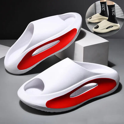 Ins Slippers Women Men Peep Toe Slipper Summer Hollow Unisex Sports Beach Shoes Culture Code Streetwear