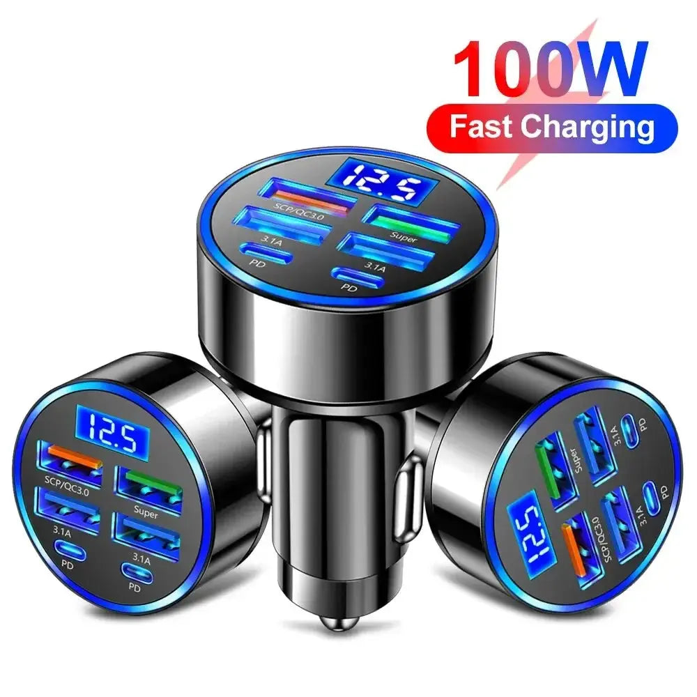 Lightning-Quick 6-Port Car Charger Culture Code Streetwear