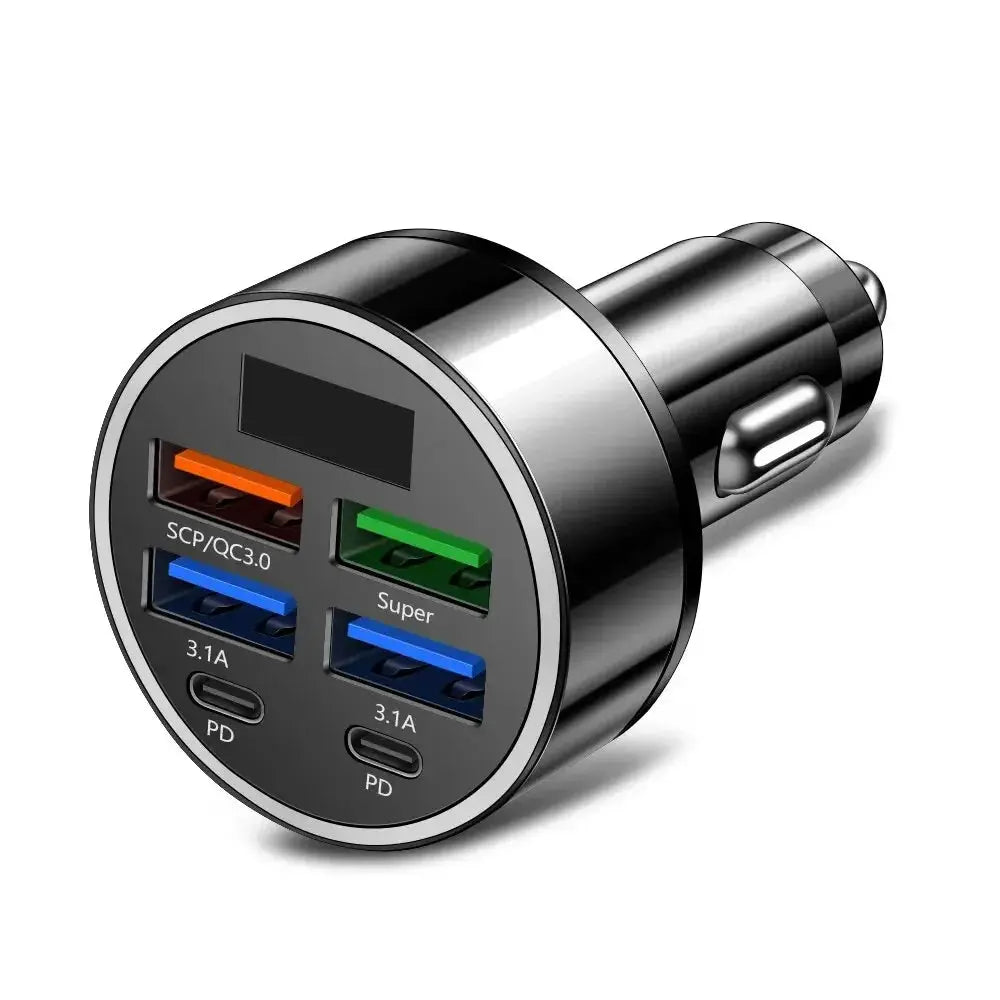 Lightning-Quick 6-Port Car Charger Culture Code Streetwear