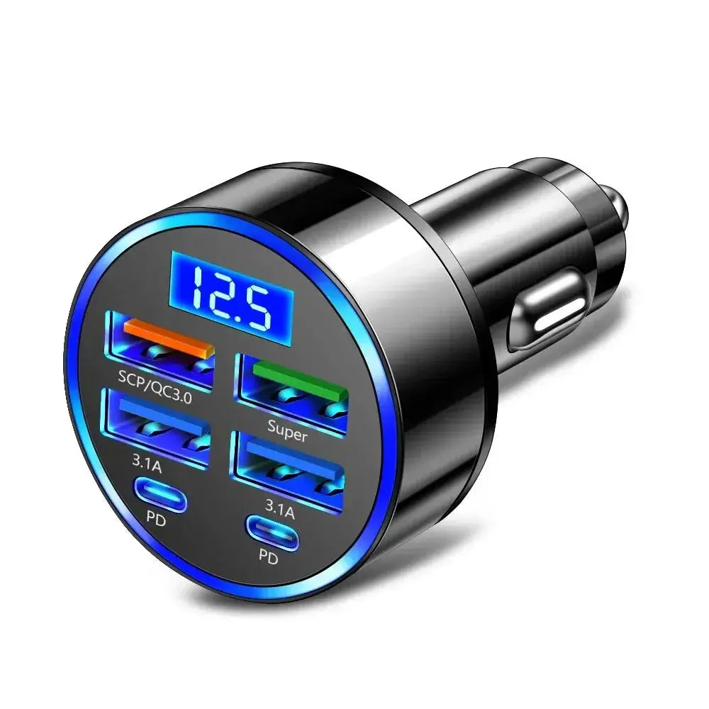 Lightning-Quick 6-Port Car Charger Culture Code Streetwear