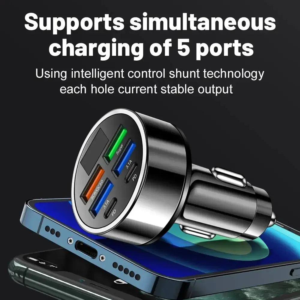 Lightning-Quick 6-Port Car Charger Culture Code Streetwear