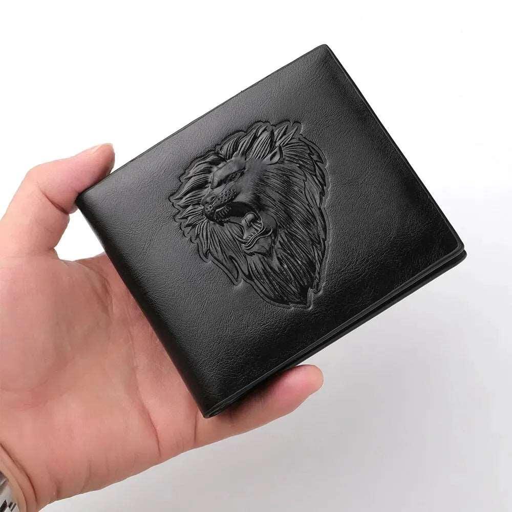 Men's 3D Embossed Tri-Fold Wallet - Personalized Multi-Card Holder with Zipper Coin Pocket - Culture Code Streetwear