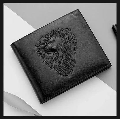 Men's 3D Embossed Tri-Fold Wallet - Personalized Multi-Card Holder with Zipper Coin Pocket - Culture Code Streetwear