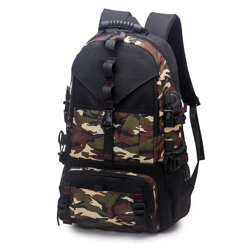 Men's Waterproof Oxford Cloth Backpack Hiking Backpack Culture Code Streetwear