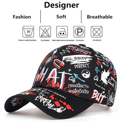 Outdoor Unisex Letter Snapback Cap Culture Code Streetwear