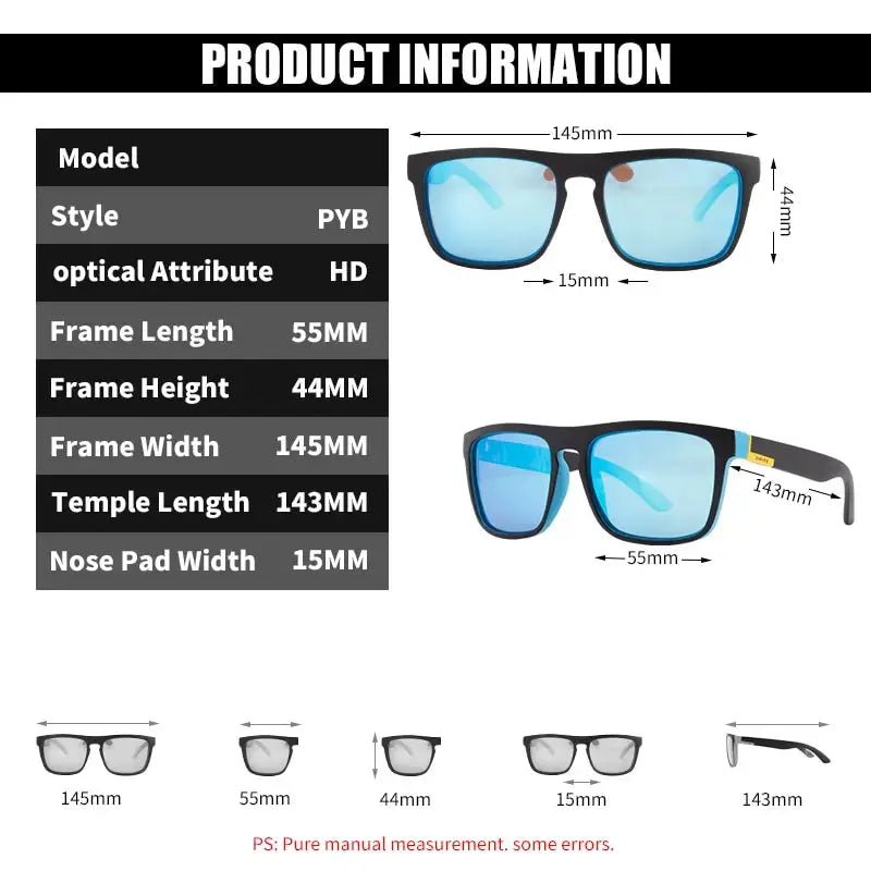 Polarized Sports Sunglasses - Outdoor Eyewear for Cycling, Driving, Fishing Culture Code Streetwear