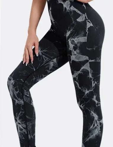 Seamless Tie Dye Leggings Women Yoga Pants Push Up Sport Fitness Running Gym Leggings Culture Code Streetwear