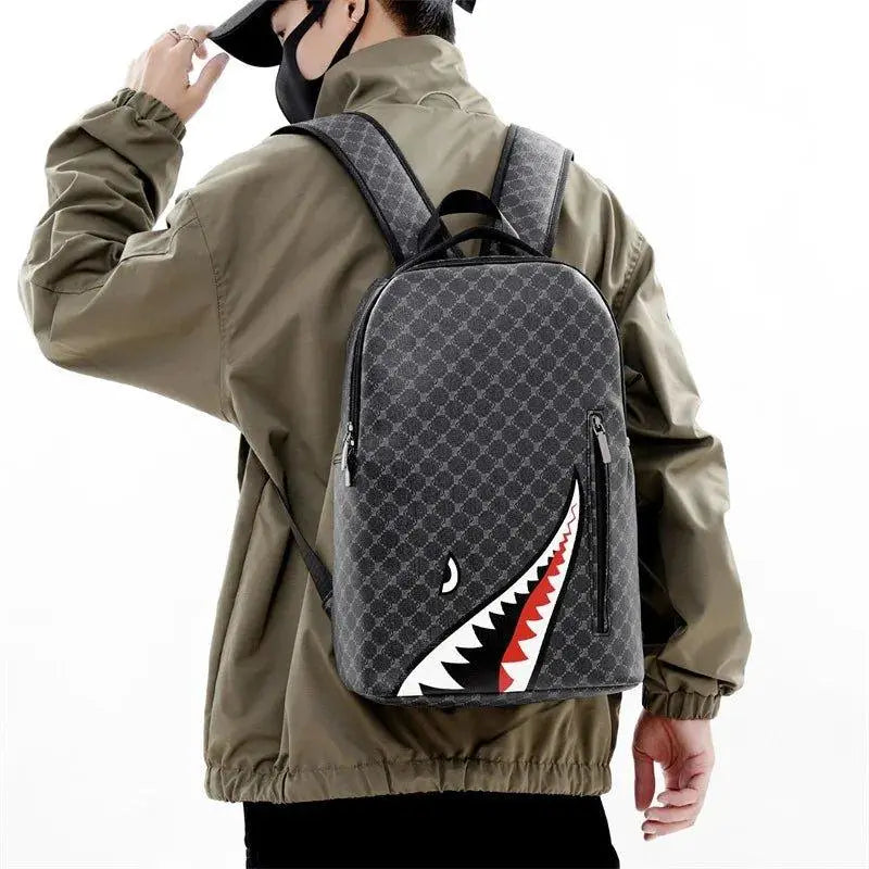 Shark Bite Streetwear Backpack – Bold Design with Spacious Storage - Culture Code Streetwear