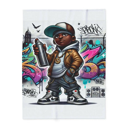 Stay Cozy in Style with the Street Art Vibes Throw Blanket – Graffiti - inspired Home Decor Essential - Culture Code Streetwear