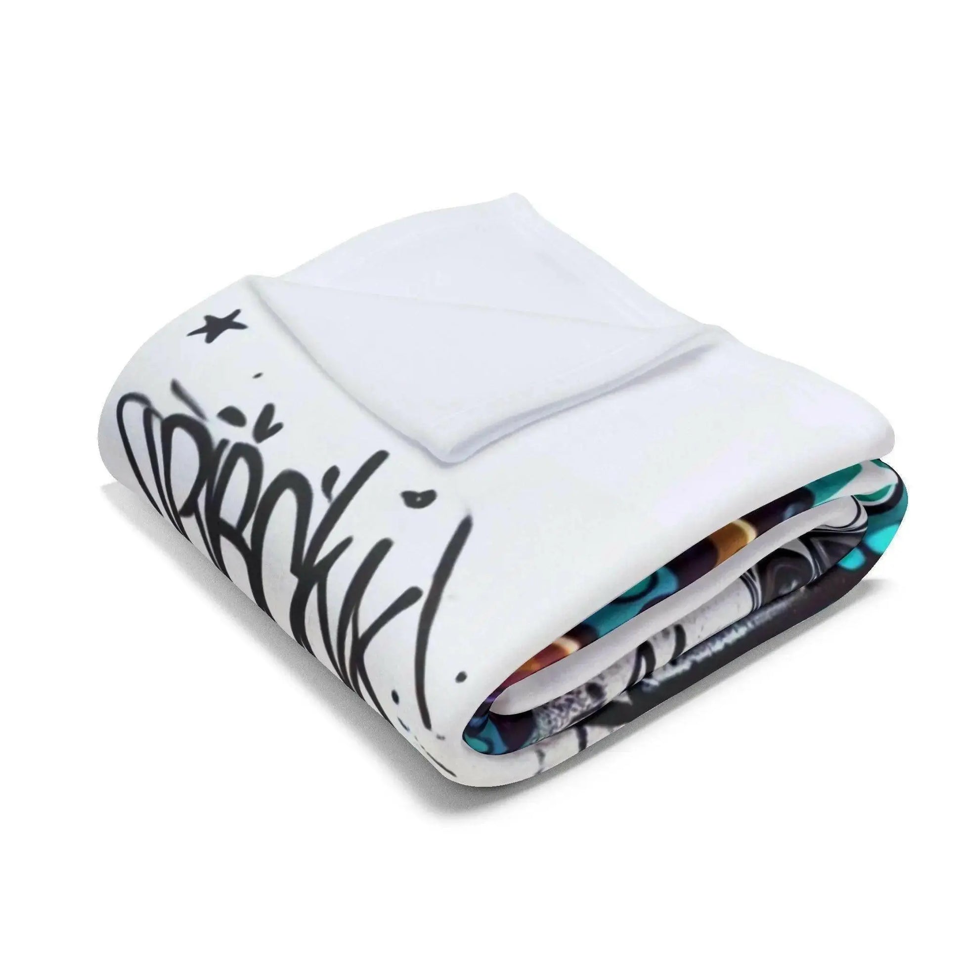 Stay Cozy in Style with the Street Art Vibes Throw Blanket – Graffiti - inspired Home Decor Essential - Culture Code Streetwear