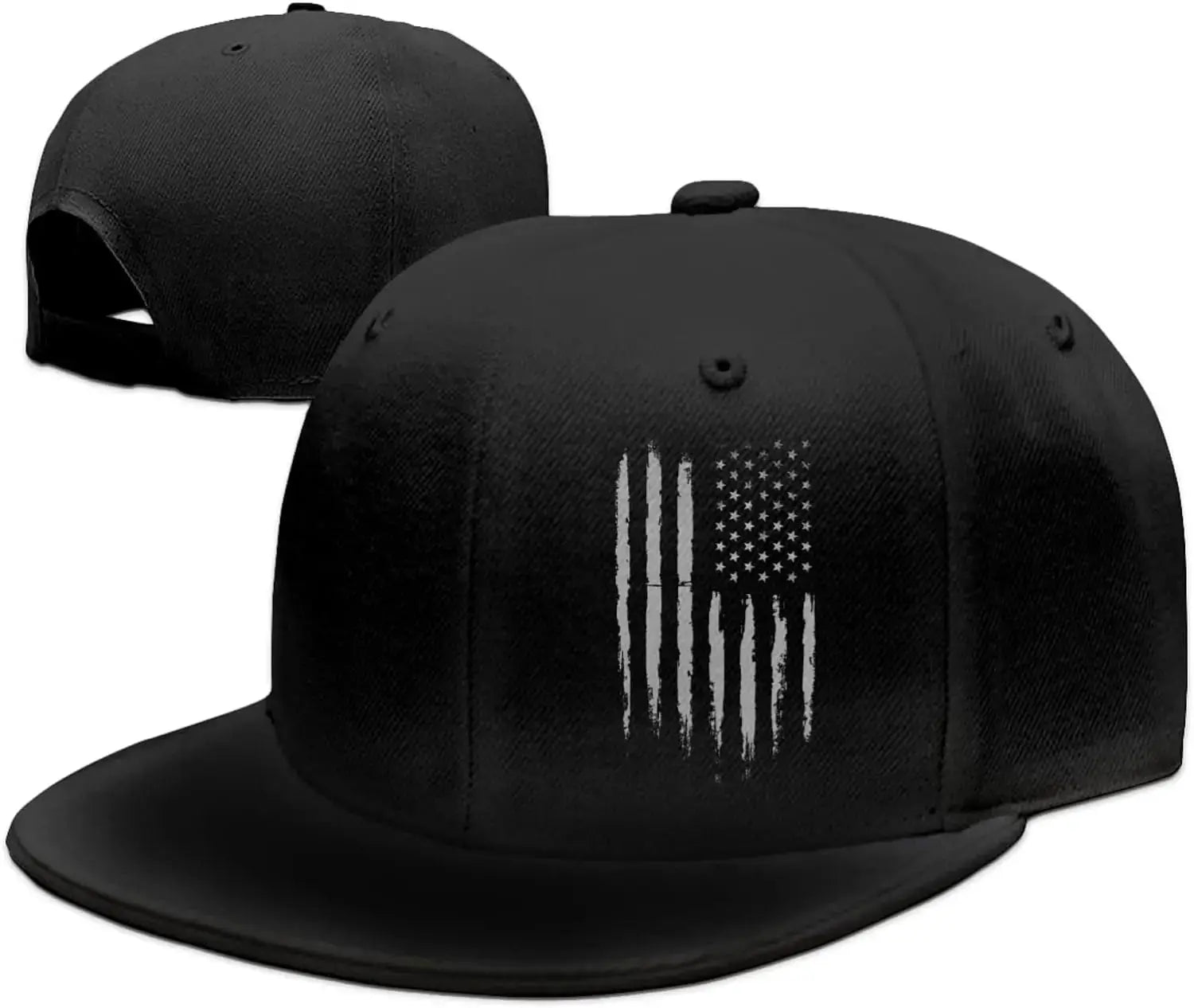 Vintage Snapback Black American Flag Hat - Culture Code Streetwear