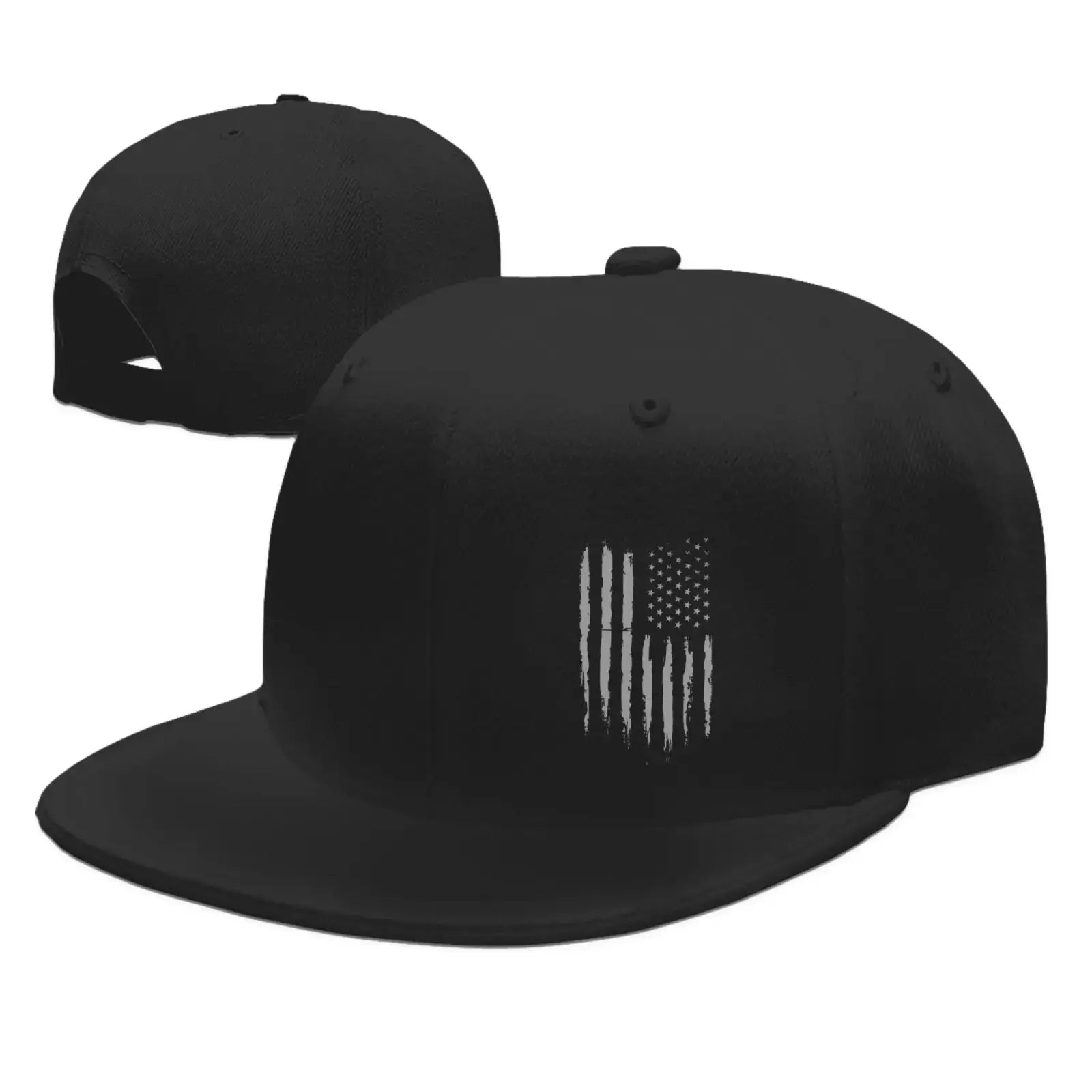 Vintage Snapback Black American Flag Hat - Culture Code Streetwear