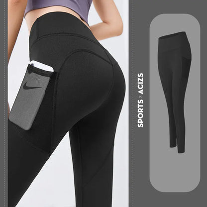 Yoga Pants Women With Pocket Leggings Sport Girl Gym Leggings Women Tummy Control Jogging Tights Female Fitness Pants Culture Code Streetwear