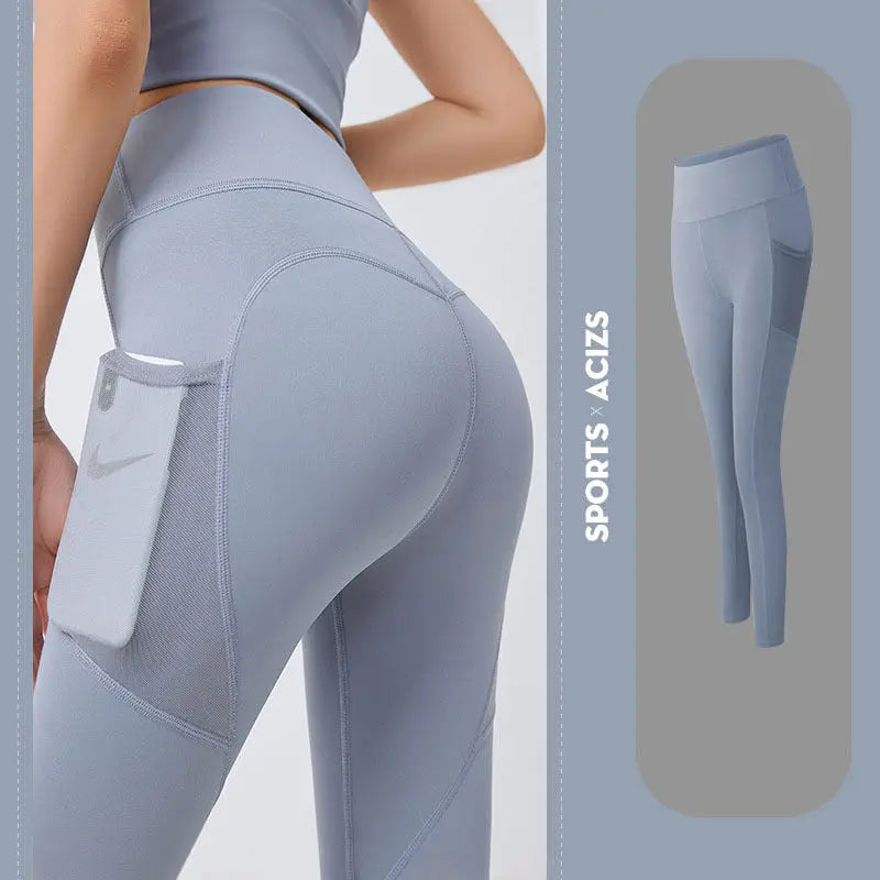 Yoga Pants Women With Pocket Leggings Sport Girl Gym Leggings Women Tummy Control Jogging Tights Female Fitness Pants Culture Code Streetwear