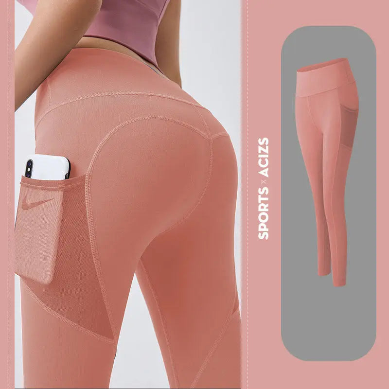 Yoga Pants Women With Pocket Leggings Sport Girl Gym Leggings Women Tummy Control Jogging Tights Female Fitness Pants Culture Code Streetwear